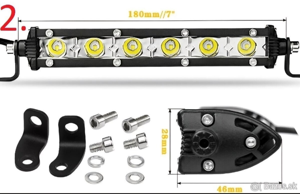 Led rampy 90W - 30W + Kabeláž