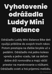 Luddy Mini Balance Bike, ružové - 5