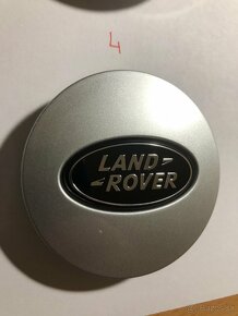 Stredové krytky Land Rover - priemer 63 mm čierné/sivé - 5