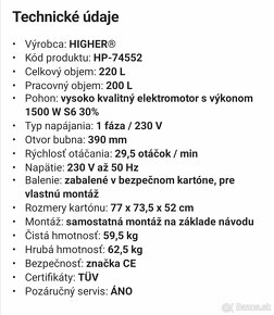 Stavebná miešačka 220L - 5