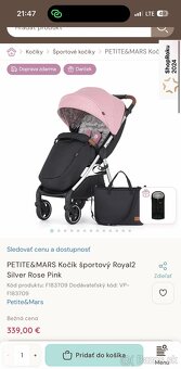 Športový kočík Petite&Mars Royal 2 Black Rose Pink - 5