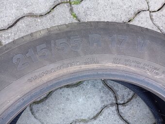 Predám Letné Pneumatiky 215/55 R17 Continental - 5