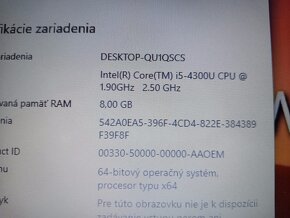 predám Dell Latitude e7240 , Intel® Core™i5 , 8gb ram , ssd - 5