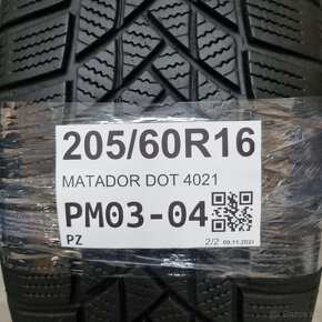 Zimné pneumatiky 205/60 R16 MATADOR DOT4021 - 5