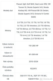 Zadné pružiny Eibach R22915 , Q0511115AL ,5QN511115A - 5