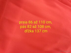 Šaty červené plesové, 4XL - 5