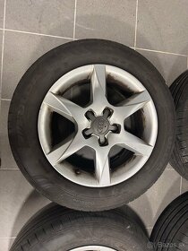 Originál Audi elektróny 5x112 r16 + letné pneu 205/60 - 5