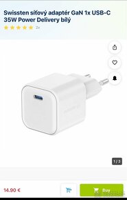 Apple duo magsafe nabíjačka a Swissten adaptér 35W - 5