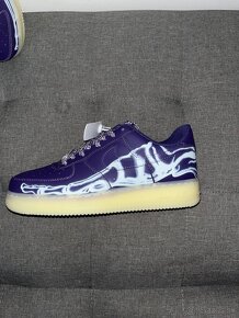 Nike Air Force 1 Low '07s QS Purple Skeleton Halloween REP - 5