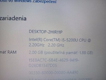 rozpredám na diely notebook Hp elitebook 840 g2 - 5