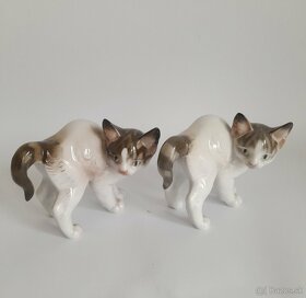 Starožtné porcelánové figurky koček - Rosenthal - Německo - 5