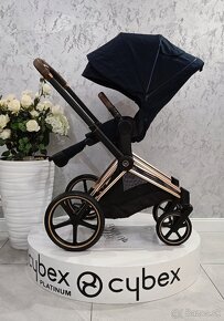 TROJKOMBINÁCIA CYBEX ROSEGOLD PRIAM PLATINUM BLUE - 5