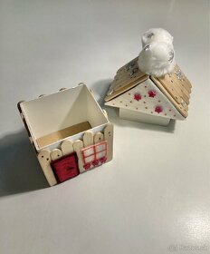 Domček krabička - zimná dekorácia - 5