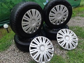 Predám Plechové disky na Zimných Pneu 195/65R15 5x112 - 5