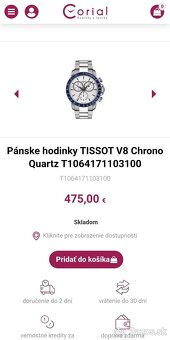 hodinky Tissot V8 Chrono sport gentleman - 5