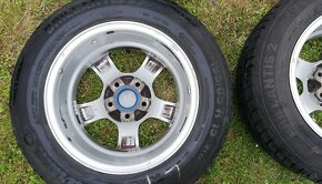 Kolesa - ALU DISKY 5x112 + Letné Pneu 195 65 R15 - 5