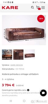 Kare design Cubetto kožená pohovka - 5