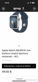 Apple watch remienok 41 mm-farba storm blue-nerozbalený - 5