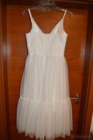 Popolnočné/biele spoločenské šaty zn. Luxie - 5