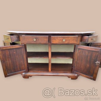 Rustikálna veľká masívna komoda - sideboard, S191xV99xH48 - 5