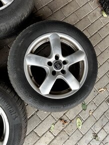 Predám zimnú sadu AL disky 5x120 na Vw t5 t6 pneu 235/55 r17 - 5