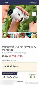 Detský prenosný mikroskop čistonový - 5