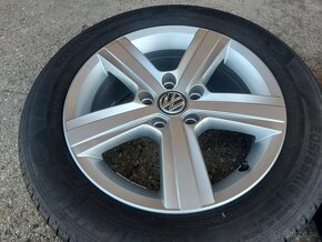 5x112R16 sada kolies orig.VW -ŠKODA-205/55R16 letne pneu - 5