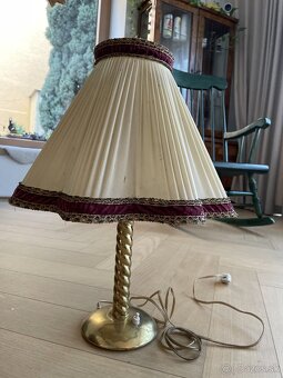 Starožitná mosadzná lampa - 5