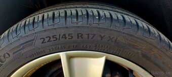 Hlinikove disky, R17, 5x112, Skoda,Kompletna letna sada - 5