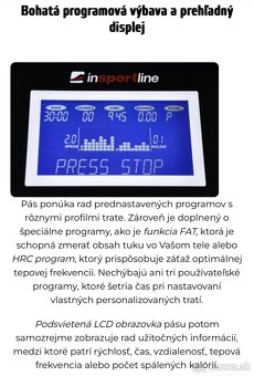 Bežecký pás inSPORTline inCondi T400i Nosnosť 180kg - 5