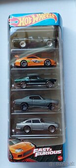 FaF Hotwheels 5 Pack Charger , Supra , Mustang , Chevelle - 5