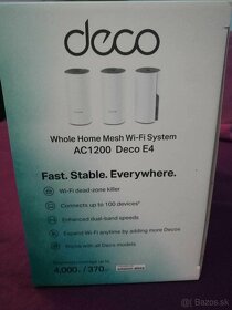 TP Link Deco E4 AC1200 Wi-Fi mesh systém(rozširovač wifi) - 5