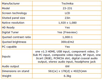 LCD TV - Technika 23" - 5