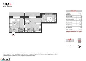 BD – RELAX; 2 IZBOVÝ BYT; 2.NP; 77,22m2; - 5