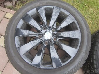 17" AL disky org. BMW4 so zim. pneu 225/50R17 94H RFT Bridg - 5