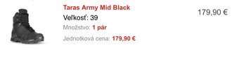 Taras Army Mid Black, 39 - 5