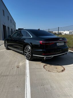 Audi A8 Long  , NAFTA + HEV 210 kW r.v .4/2021 , čierna met. - 5