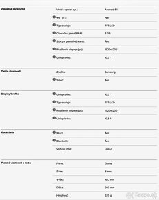 Tablet Samsung Galaxy Tab A ( T-590 ) - 5