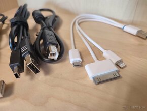 Sada 6x USB káblov (Micro, Mini, B, Apple 30 pin, Lightning) - 5