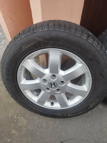 Alu disky originál Honda crv 2012 rozteč 5x114,3 +zimné pneu - 5