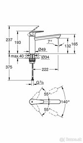 vodovodna kuchynska bateria Grohe BauEdge - 5