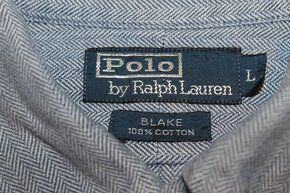 Oversize pánska jeansová košeľa Ralph Lauren v. L - 5