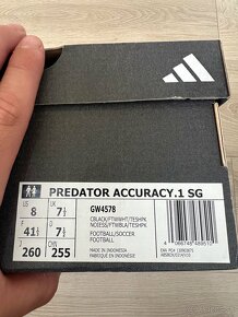 Kopačky Adidas Predator Accuracy 1 SG veľkosť 7,5 - 5