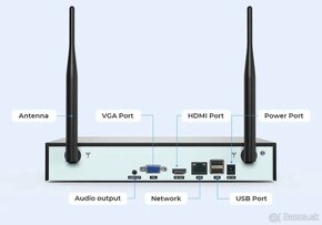 IP WIFI 5Mpx SET 6KS otočné kamery s nočným videním. - 5