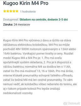 Elektro kolobežka KUGOO KIRIN M4 PRO 18Ah - 5