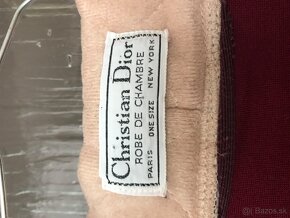 CHRISTIAN DIOR 100%originál luxusný dámsky župan - 5