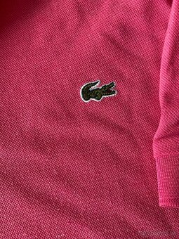 Lacoste polokošeľa ružová L unisex - 5