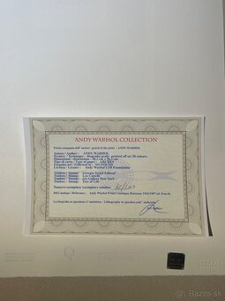 Andy Warhol "Chanel" Limitovaná edícia_Certifikát - 5