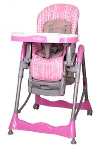 Detská stolička na jedenie polohovateľná - viac farieb - 5