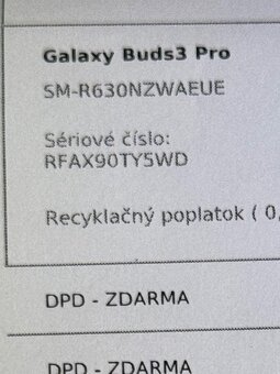 Samsung Galaxy Buds 3 Pro - zapečatené, 2r záruka - 5